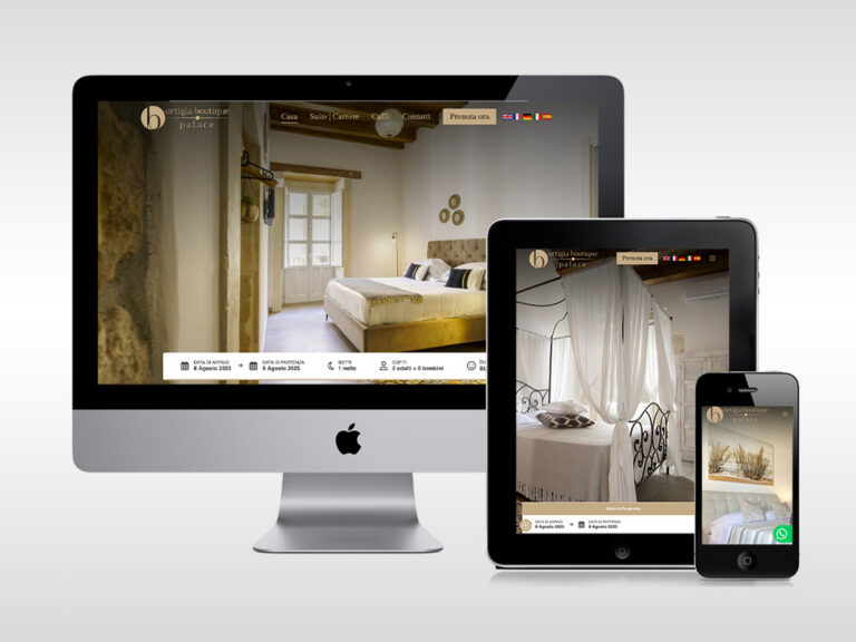 Sito web Ortigia Boutique Palace